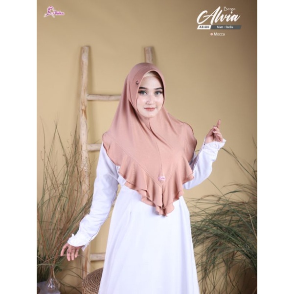 JILBAB HIJAB KERUDUNG BERGO ALVIA BY ABIKA ORIGINAL