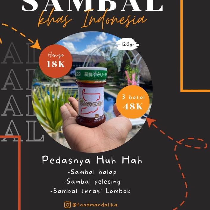 

NEW !!! 10.10 (BISA COD) SAMBAL MANDALIKA 120gr [KODE 5]