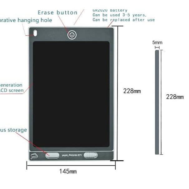 

➻ LCD Writing Tablet 8.5 Inches Papan Tulis Tablet Tulis Hapus ➪