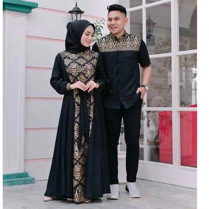 "KKN.26Ma22х" dress gamis couple baju couple pasangan gaun pesta muslimah batik couple modern baju p