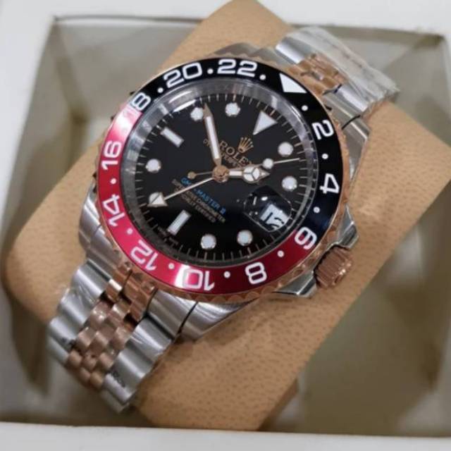 Rolex GMT Master II Rosegold Red Blue Black