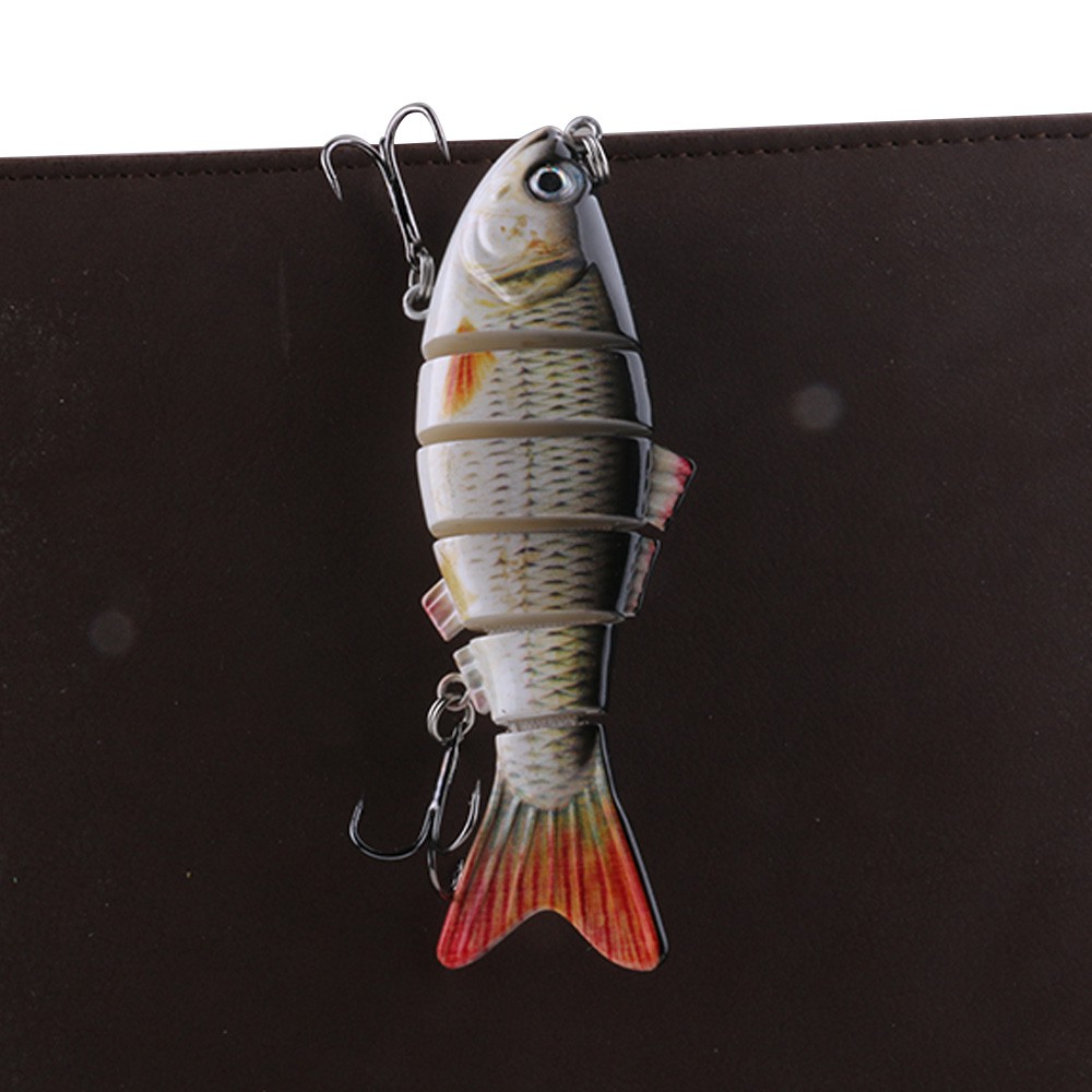 HENGJIA 1pc 10cm jointed minnow umpan pancing crankbait fishing lure swimbait memancing ikan tackle