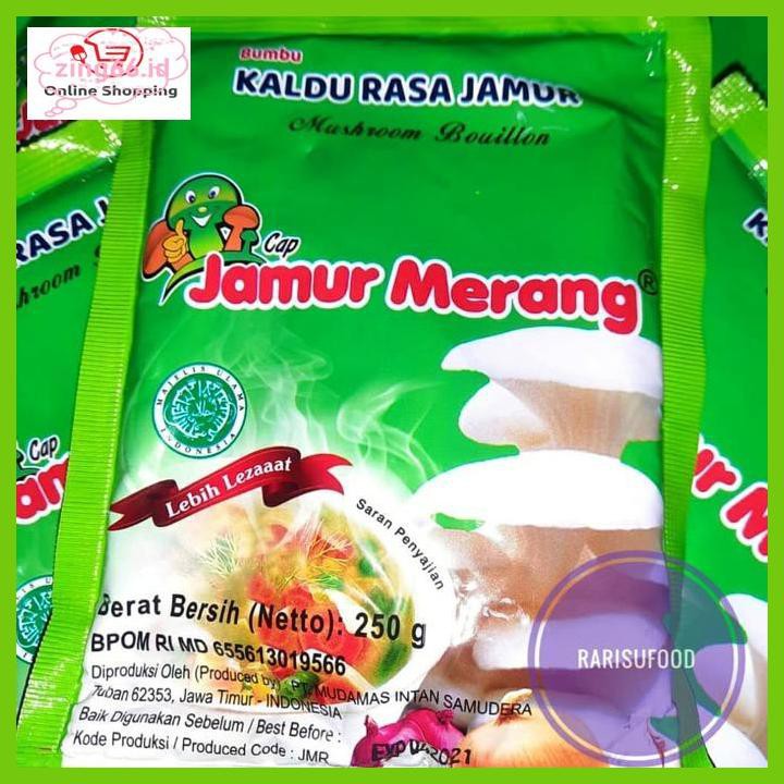 

4R6Ey46- Bumbu Kaldu Alami Jamur Non Msg Halal Mui 250 Gram R7Eye59-