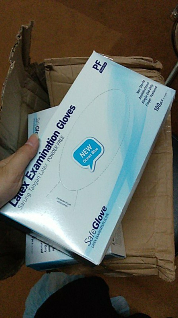 Sarung Tangan Nitrile Medis Handscoon Latex Steril