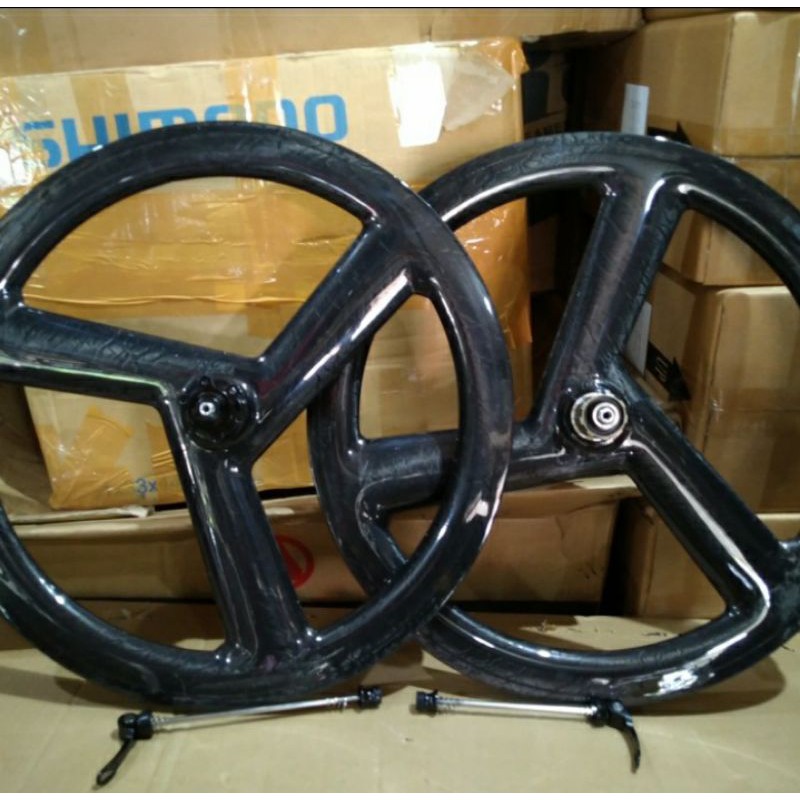 wheelset luce carbon 20 451/ 22 inch disc brake ringan dan kuat