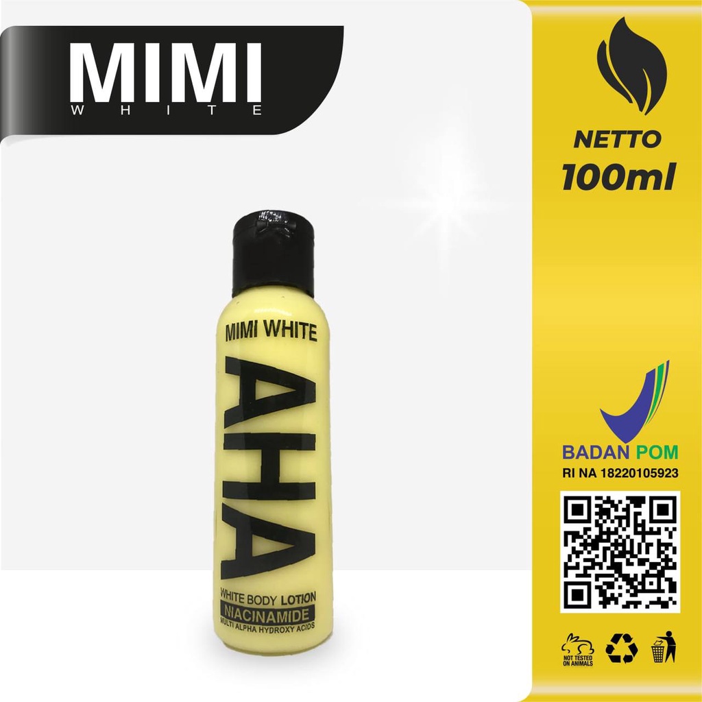 MIMI WHITE AHA Body Lotion 100 ML BPOM