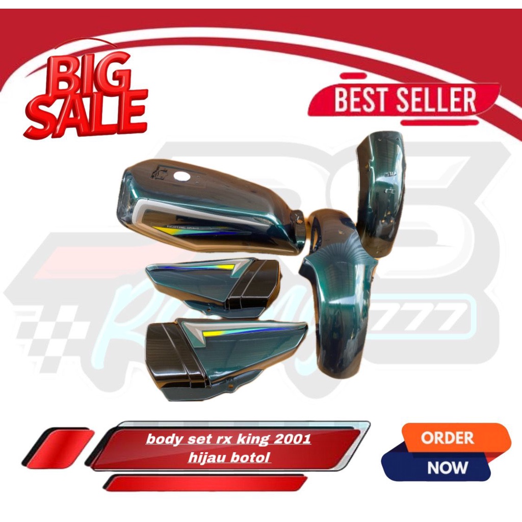 Body set Rx king RXKING 2001 Hijau botol kualitas bagus cat mulus