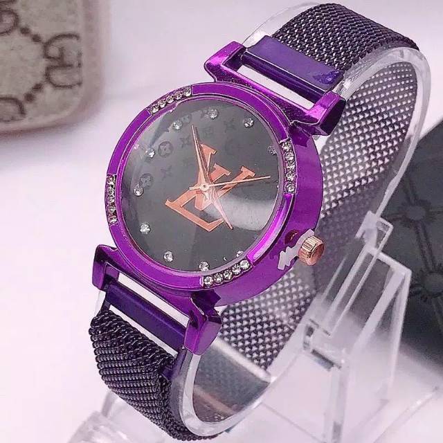 JAM TANGAN WANITA IMPORT LV/FREE BOX/FREE BATRAI/BISA COD