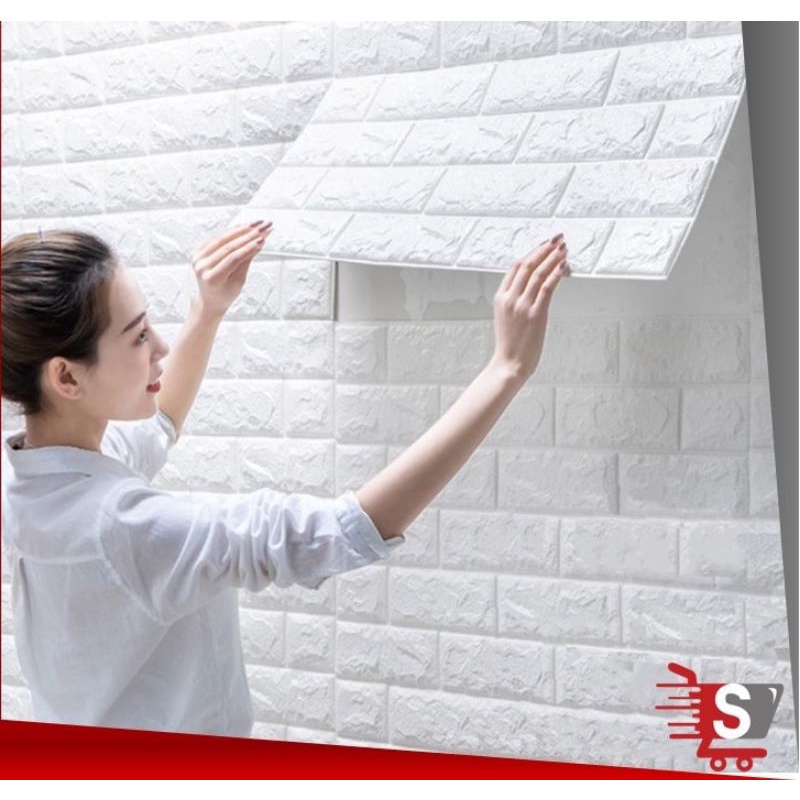 wallpaper 3d batu bata