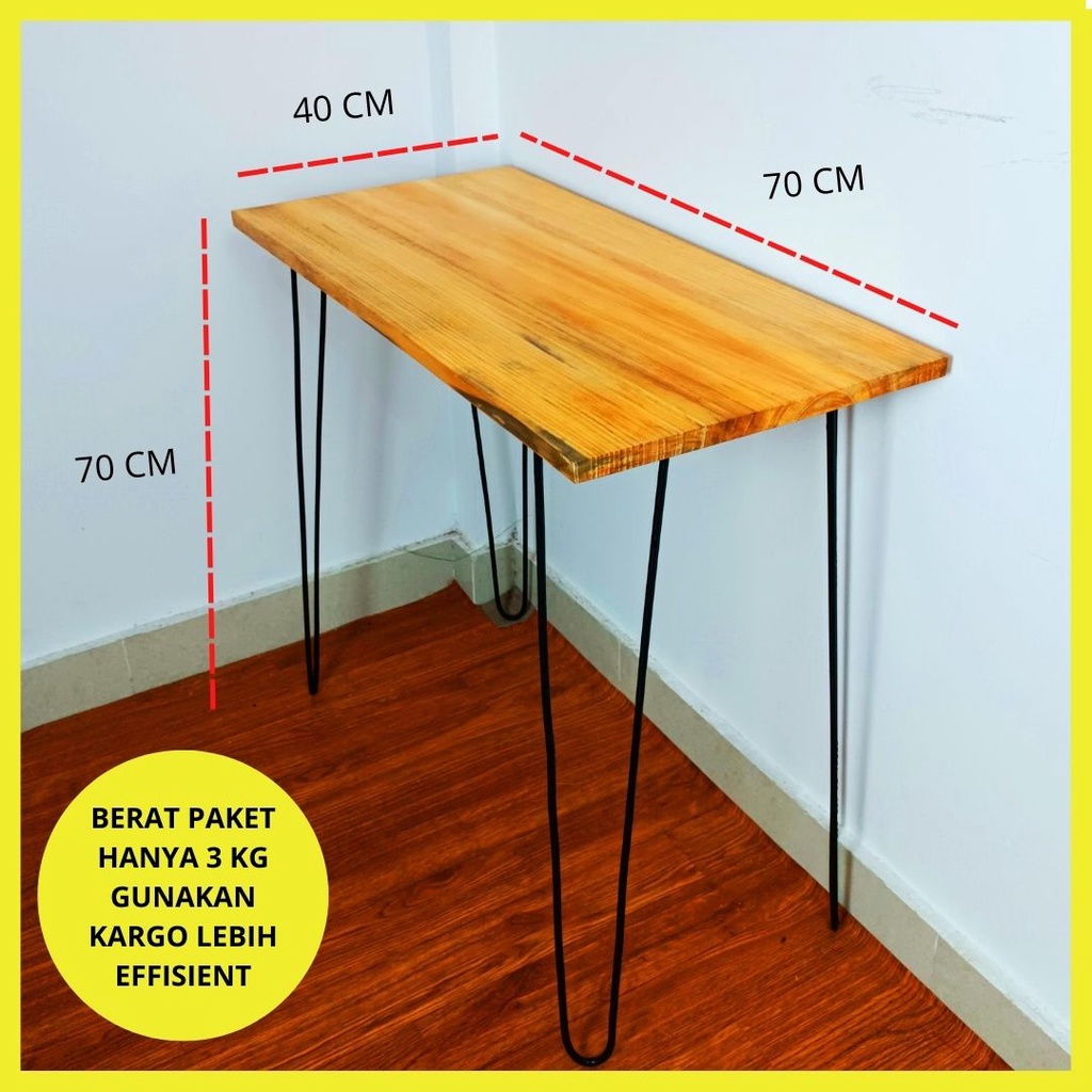 NADASTORE - Meja Belajar Laptop Minimalis Kerja Makan Tamu Kantor TV Hairpin Rias Coffee Table