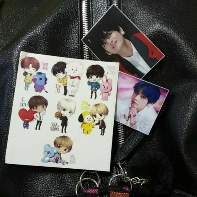  Stiker  BTS  x BT21 Murah cute kpop jimin jungkook v rm  suga 