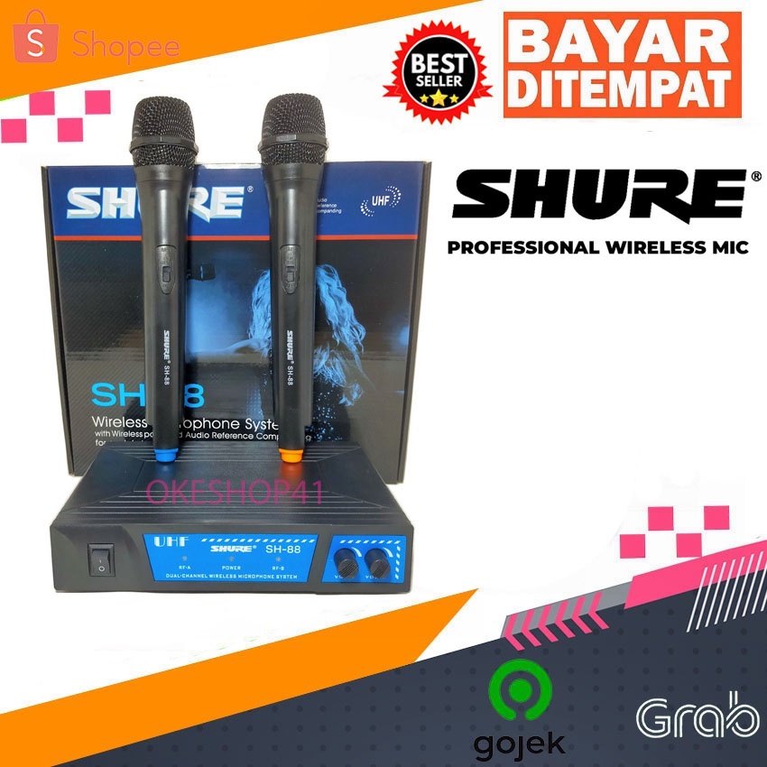 Microphone Wireless Mic Shure SH 88 Mikrofon Shure Handheld