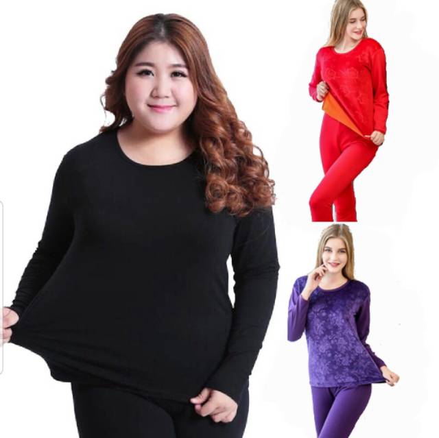 Long John Wanita Big Size Musim Dingin / longjohn / longjon / thermal 03