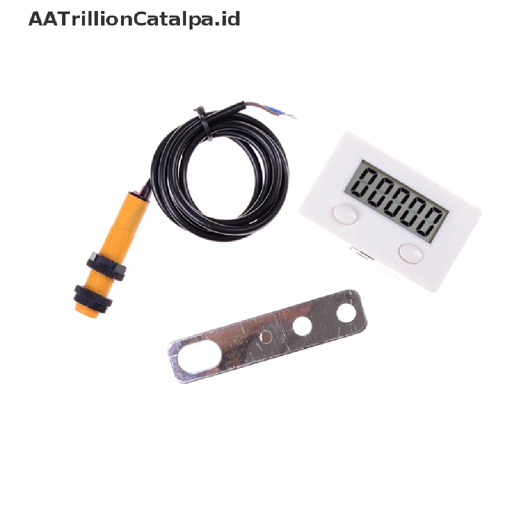 Aatrillioncatalpa Alat Penghitung Digital LCD 0-99999 5 Digit + Sensor Proximity Switch