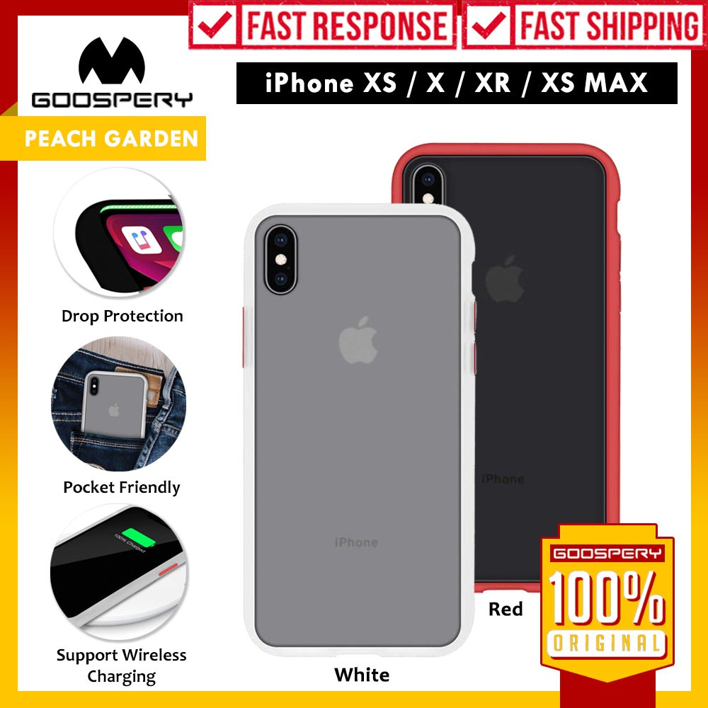 

Case iPhone XS Max / XS / X / XR Goospery Peach Garden Bumper Casing