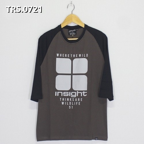 Kaos Distro Reglan 3/4 Insight 0721