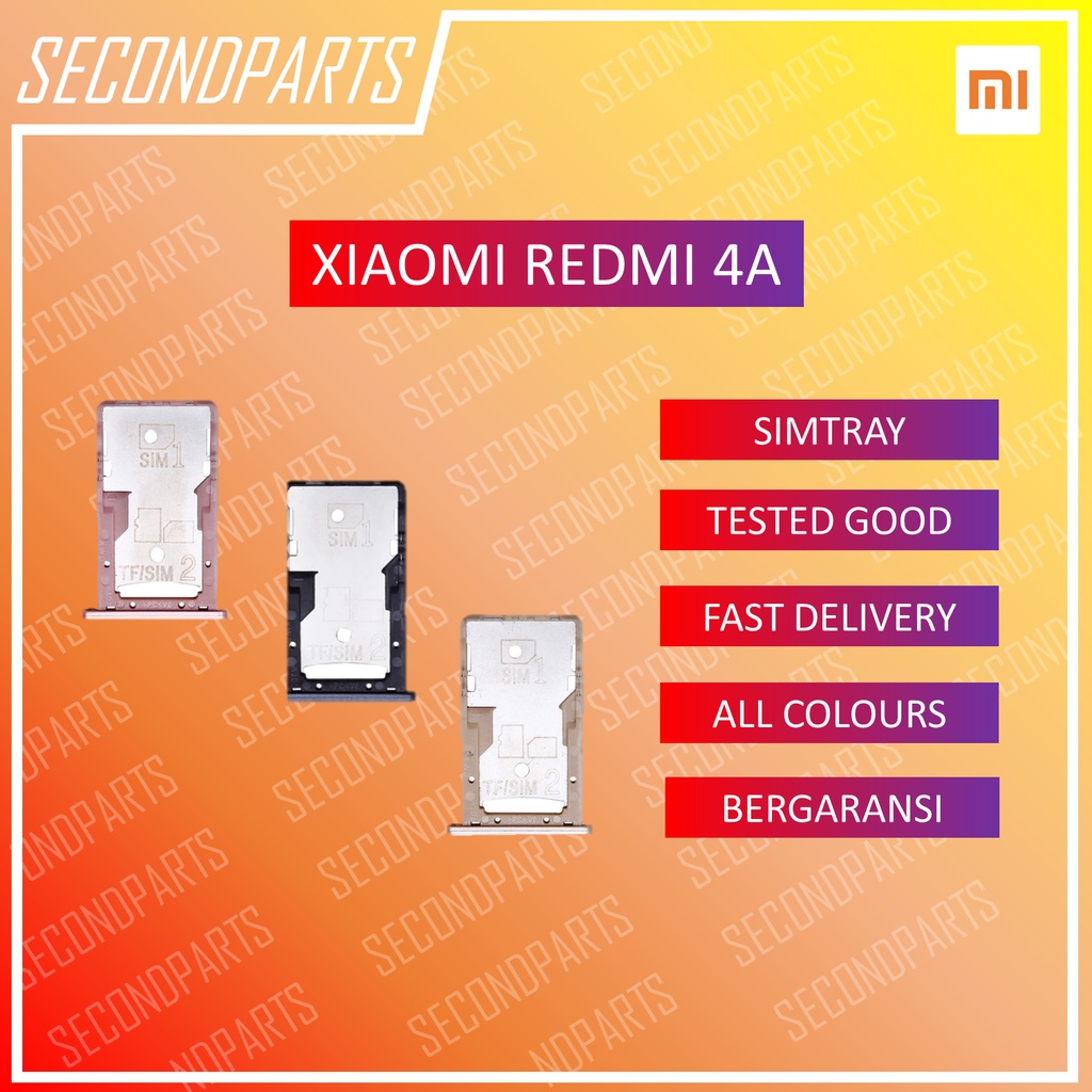 SIM TRAY SLOT SIM LOCK TEMPAT KARTU XIAOMI REDMI 4A / 4A PRIME ORIGINAL