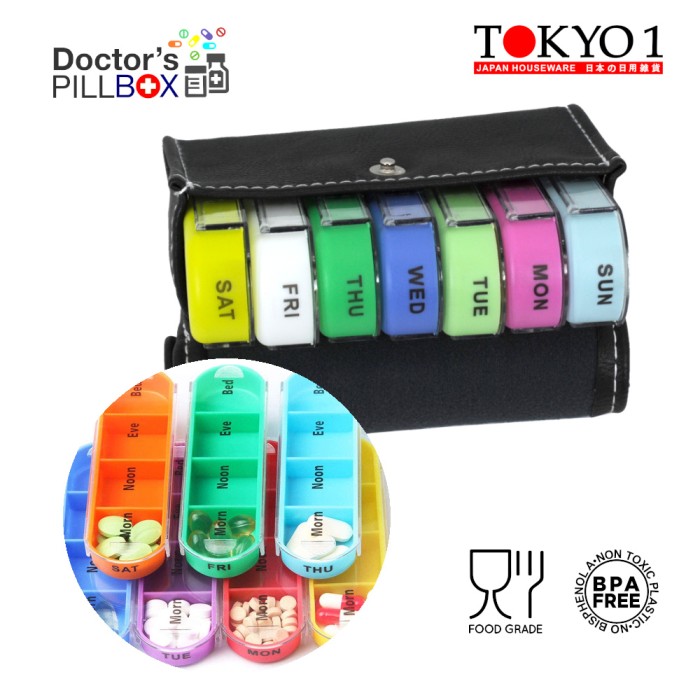 

Flash Sale - Tokyo 1 Leather Slide Pill Box Kotak Pill Geser 083933