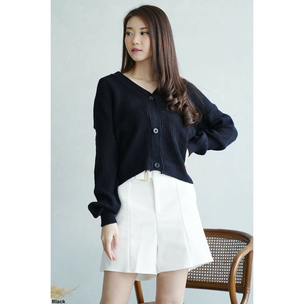 Cardigan Knit Blackhole Atasan Wanita Top