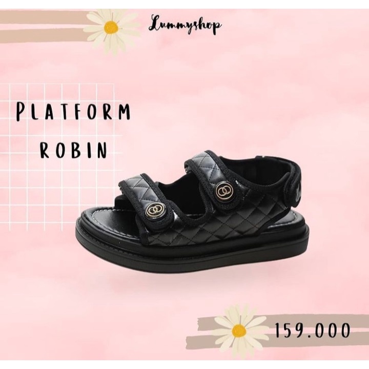 LUMMYSHOP SANDAL WANITA ROBIN PLATFORM IMPORT