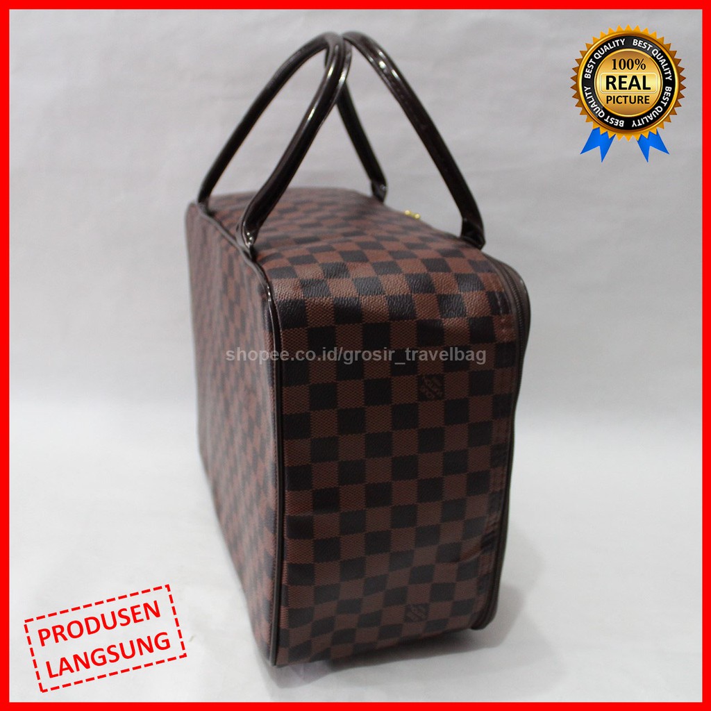 Travel Bag Premium LVP-01 / Tas Pakaian Kualitas Premium / Travel Bag Bahan Kulit PU Import / Tas Mu