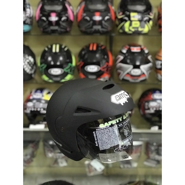 HELM BMC TOURING POLOS HITAM DOFF ALL SIZE