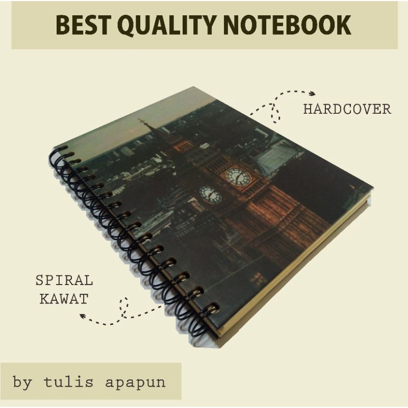 

[READY STOCK] NOTEBOOK HARD COVER SPIRAL VINTAGE BISA UNTUK GIFT