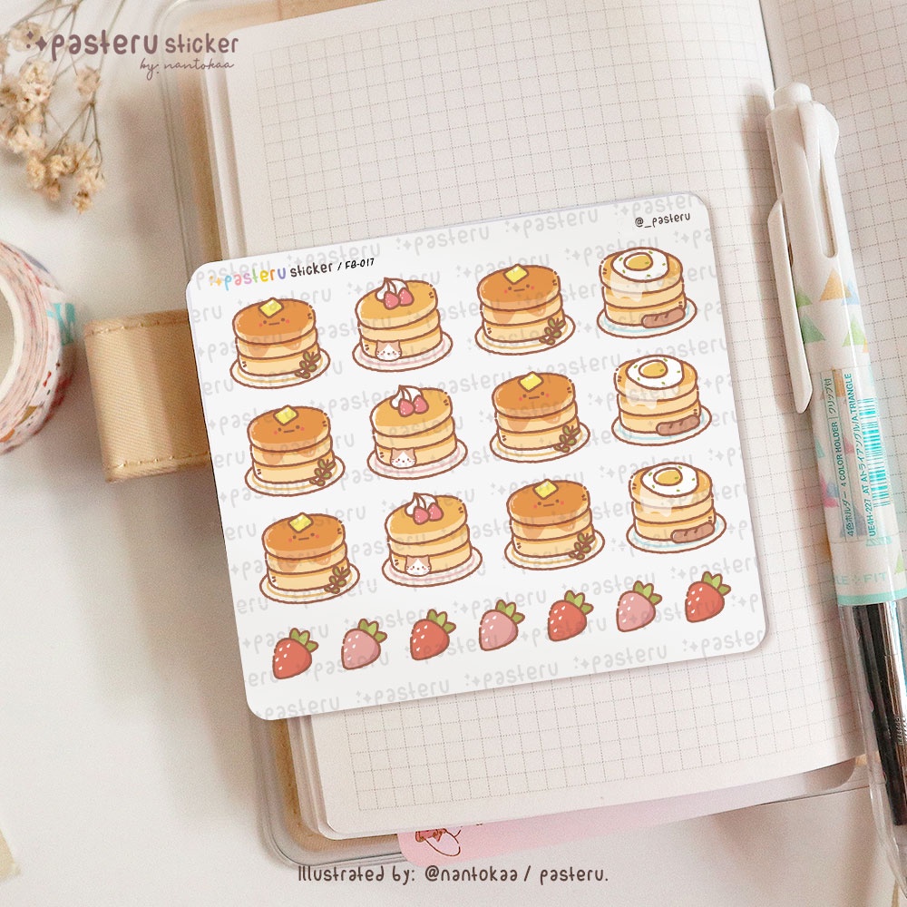 

Kawaii Fluffy Pancake | Pasteru Planner Bullet Journal Sticker