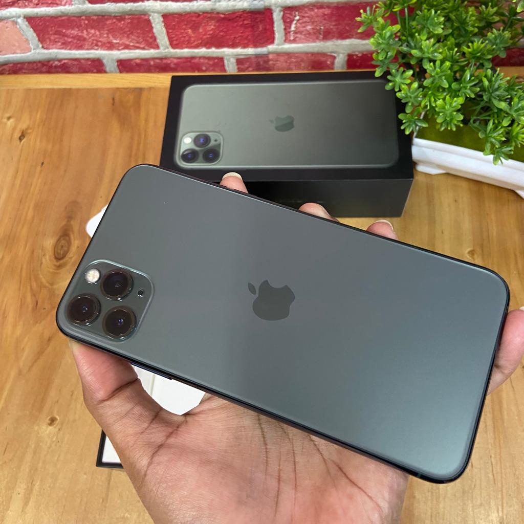 iPhone 11 Pro Max 256GB Midnight Green Super Mulus Dual ex Inter