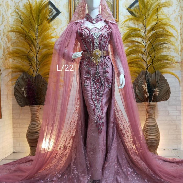 gamis syar i asdf Gaun - Baju Pengantin Wanita Dress Pesta pengantin Wedding Dress span mutiara - da