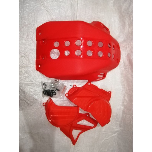 Cover mesin set CRF 150 + cover samping CRF 150L, Skid Plate Pelindung Mesin Bawah CRF150