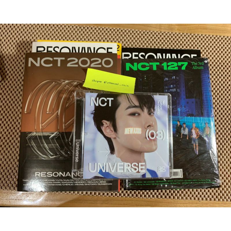 NCT 2020 2021 127 Album Only (Sticker seoul city, Resonance, Universe, Doyoung jewel case)