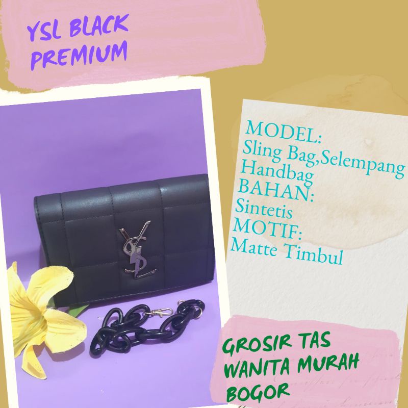 GTW-Bag Yves Saint Laurent/Tas selempang Wanita-Ysl premium Tas Hand bag Modern