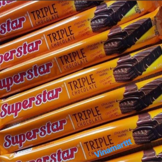 

RETAIL-Wafer Cokelat Superstar / 12 Pcs