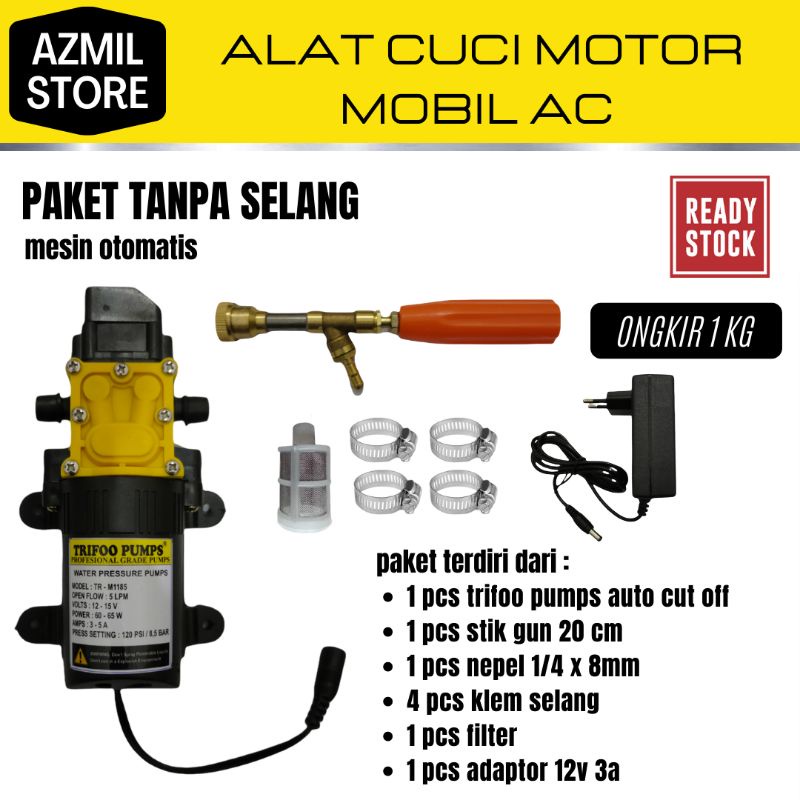 Alat cuci motor mobil AC steam DC mini portable tanpa selang ADP2A