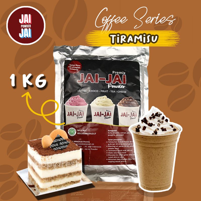 

Bubuk Minuman 1kg - Tiramisu - Jai Jai Powder