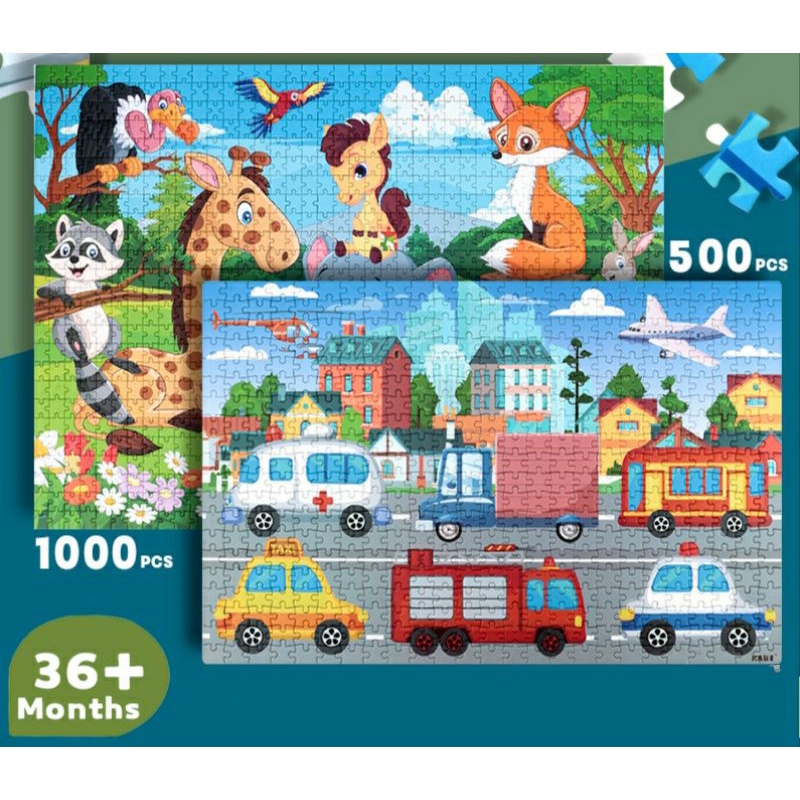 Mainan Edukasi Jigsaw Puzzle Box 1000 Pcs / Mainan Edukasi Puzzle Kayu Anak