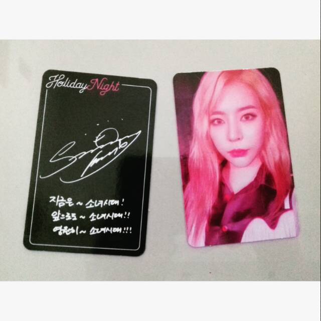 OFFICIAL PHOTOCARD SNSD SUNNY HOLIDAY NIGHT (ALL NIGHT VER.)