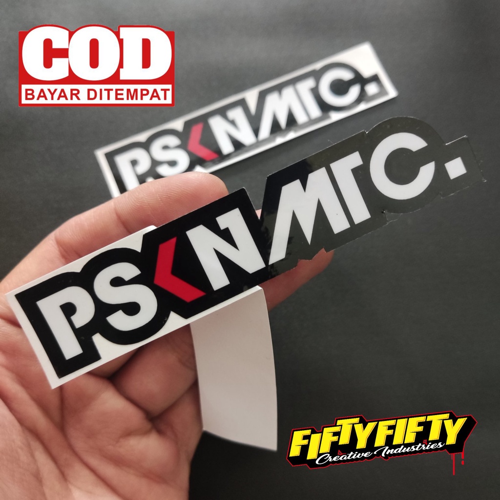 Stiker Print Cut PSKNMTC PASUKAN MATIC Stiker Printing Laminasi Glossy Tahan Air Stiker Motor Mobil Helm Sudah Membentuk Pola Desain