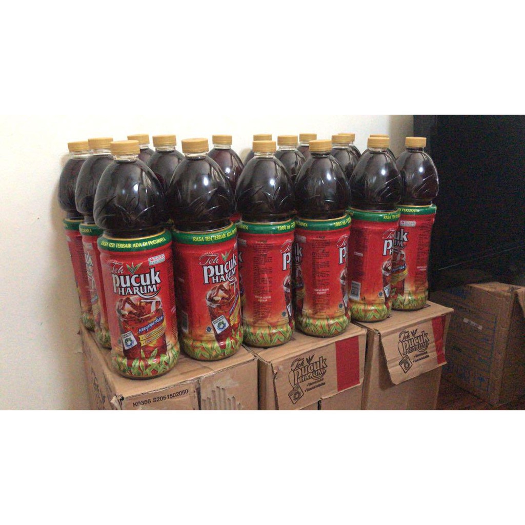 

Teh Pucuk Harum 1 Liter + 360ml 1,36 L (1360 ml) 1 Dus isi 6 Botol