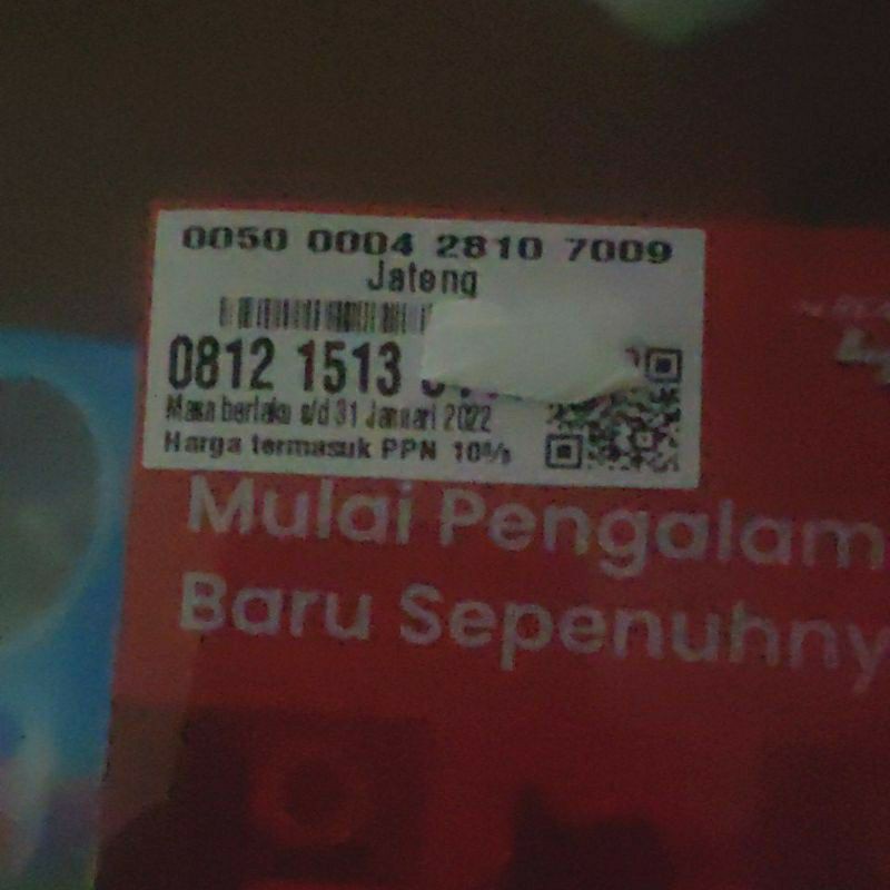 Kartu perdana telkomsel simpati red 4g lte 0k segel exp  2022 murah meriah acak belakang-08 12 15 13 xx Jan22