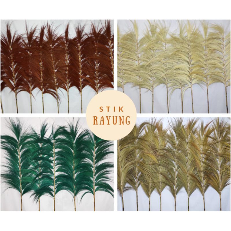 Home Decor Rayung Kering Rayung Panjang Rayung Natural Rayung Rustic Dekorasi Rayung