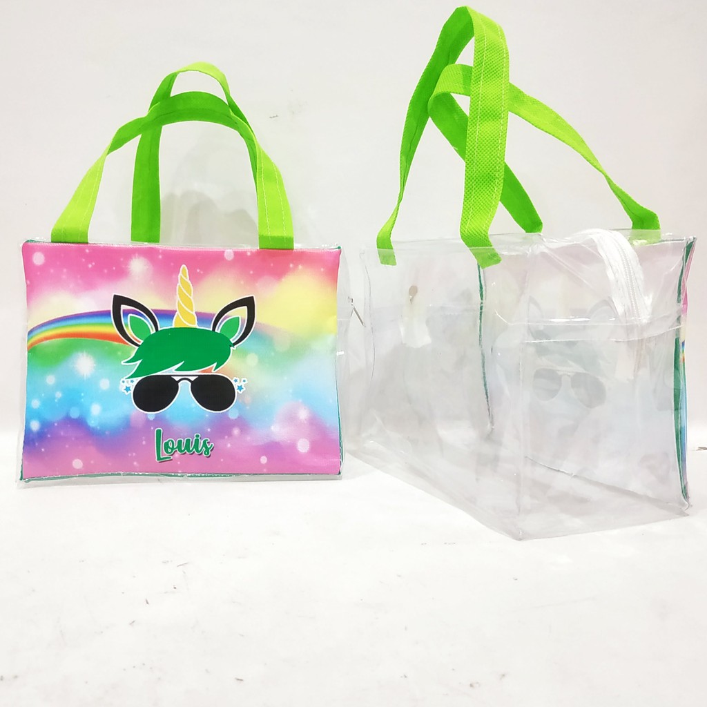 TAS SOUVENIR ULANG TAHUN / Tas Resleting Mika TEBAL / Tas ultah / Tas ulang tahun / TAS Souvenir-4