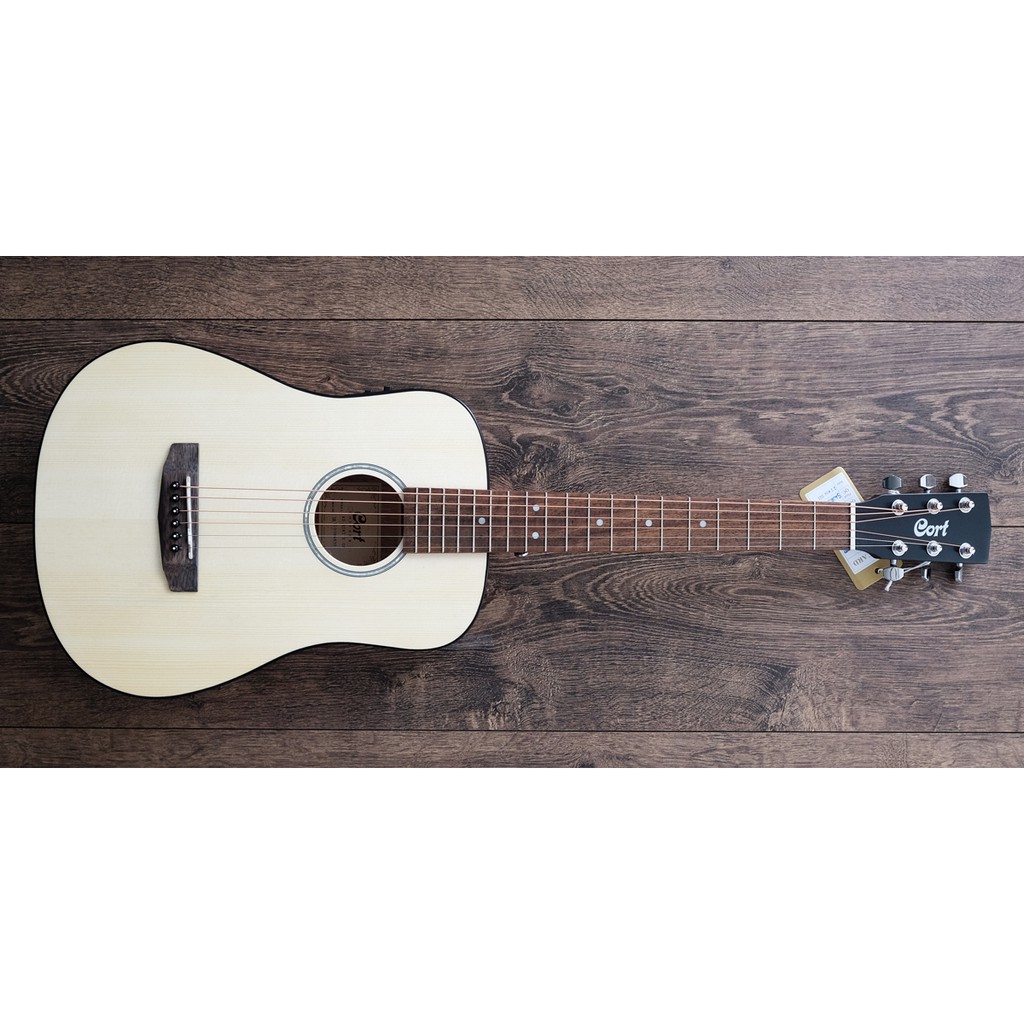 Gitar Akustik Elektrik CORT AD Mini E OP Natural ¾ Body Size