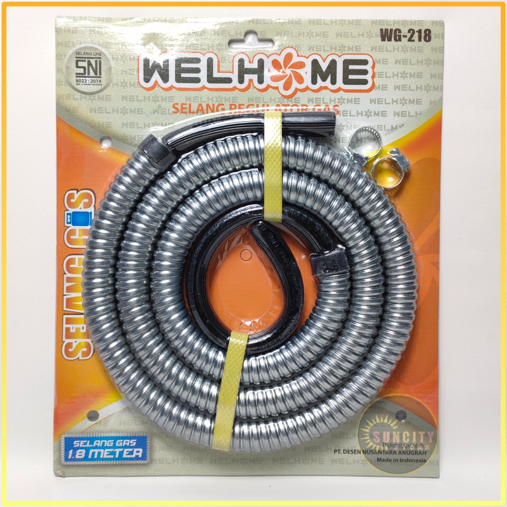 WELHOME Selang Gas Flexible 1,8 Meter