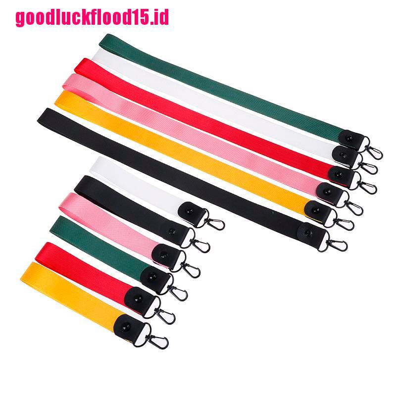 {LUCKID}Solid Color Mobile Phone Straps keychain Tag Neck Lanyards ID Card Hang Rope