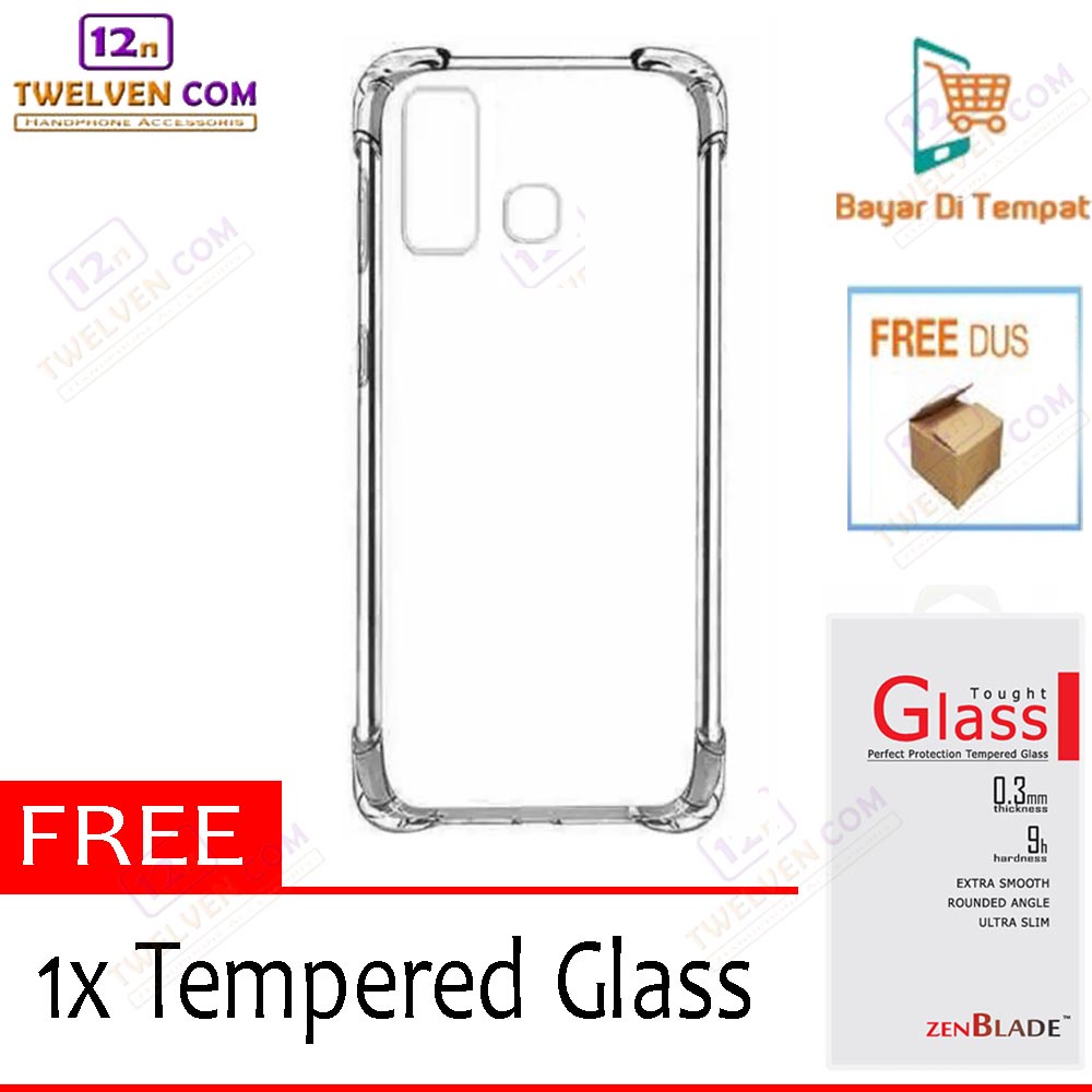 [FLASH SALE] Case Anti Crack Anti Shock Softcase Infinix Hot 11 - Free Tempered Glass