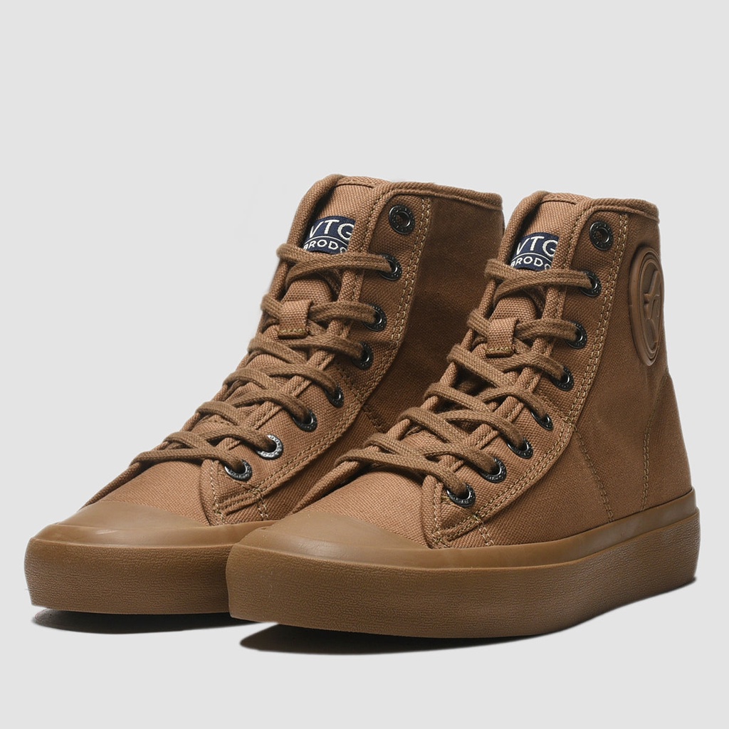 Sepatu Brodo Vtg V2 Solid Hi Series Vantage Vintage [Olive/Mocha]-2