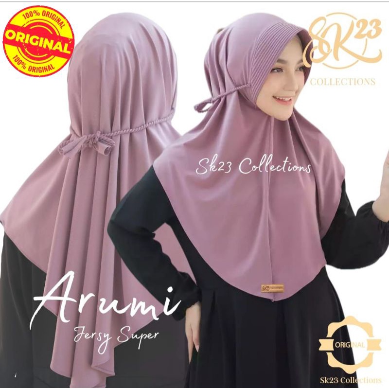 hijab instan bergo tali tambang ARUMI ORIGINAL by SK23
