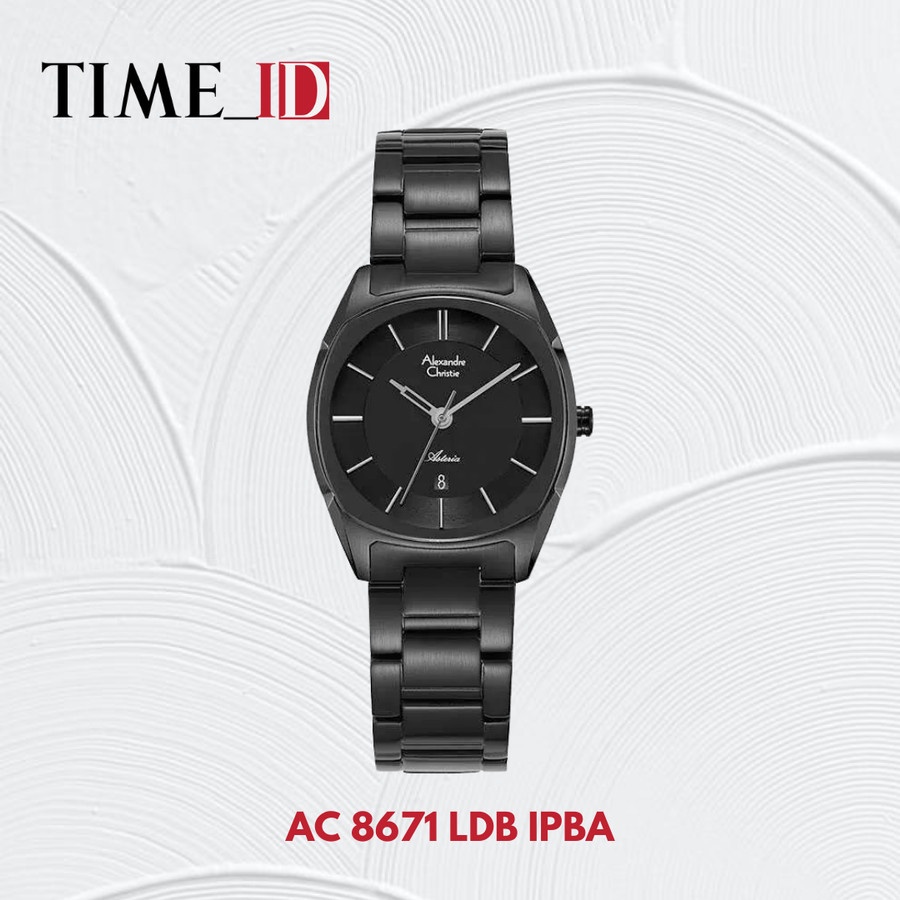 Jam Tangan Alexandre Christie AC 8671 Black Wanita